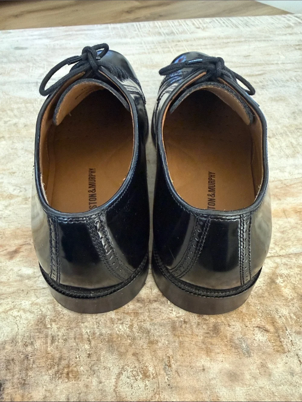 Johnston & Murphy Bradford Dress Cap Toe Oxford {Black} 9.5D